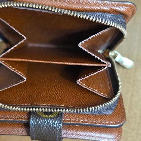 Louis Vuitton Monogram Compact Zip Wallet Cardholder in Brown and Gold - Picture 12 of 15